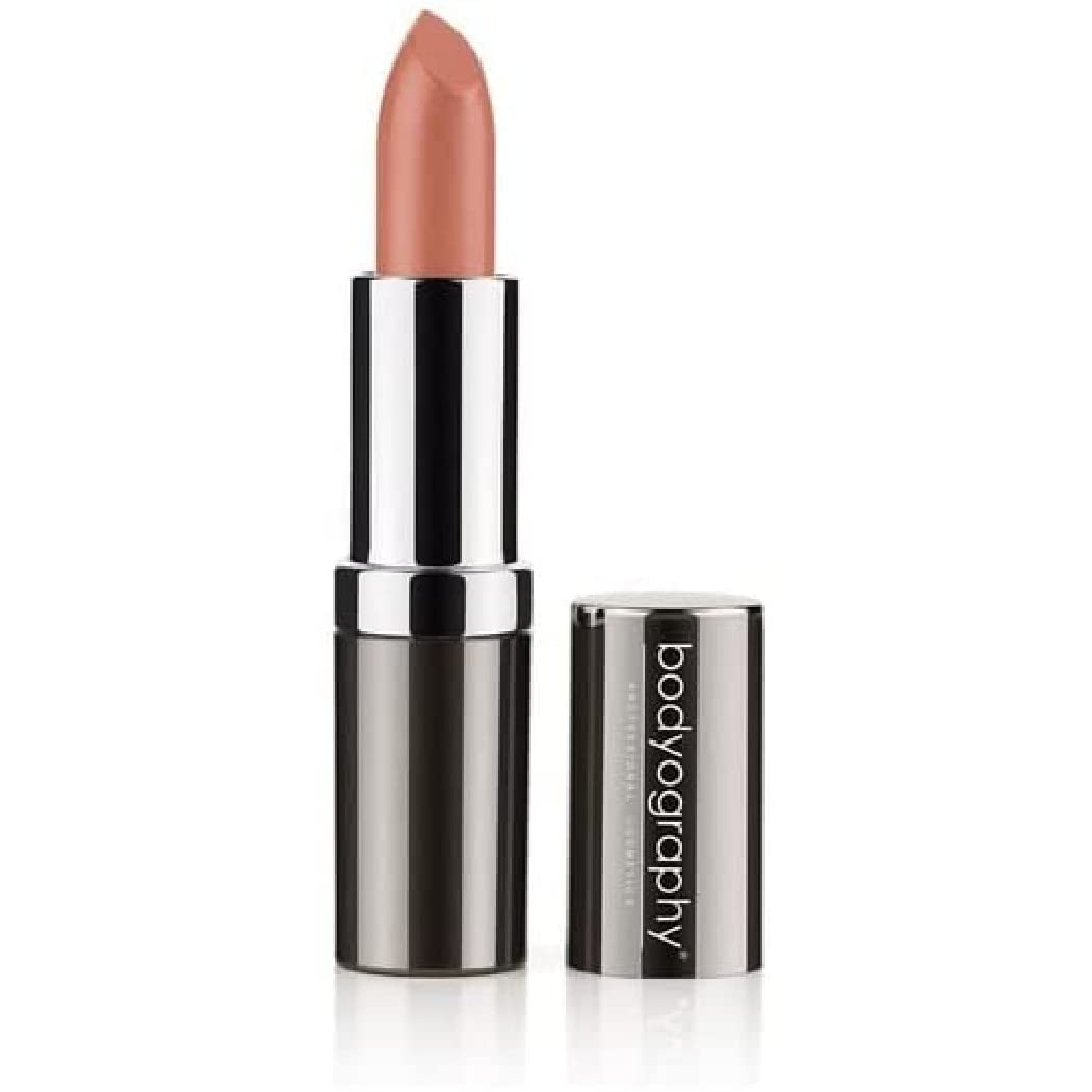 Bodyography Moisturizing Lipstick (Red China): Creamy True Red, Long-Wearing Hydrating Salon Makeup w/ Aloe Vera | Gluten-Free, Cruelty-Free,