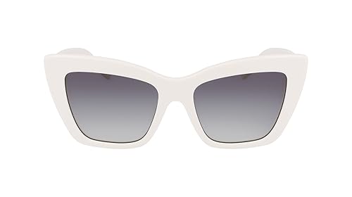 KARL LAGERFELD Women's Sunglasses KL6158S - White with Gradient Green Lens