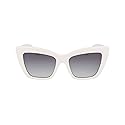 KARL LAGERFELD Women's Sunglasses KL6158S - White with Gradient Green Lens