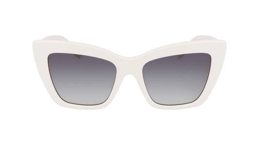 KARL LAGERFELD Women's Sunglasses KL6158S - White with Gradient Green Lens