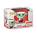 Funko POP! Star Wars: The Mandalorian Holiday - Grogu (Santa) - The Child - Baby Yoda - Collectable Vinyl Figure - Gift Idea - for Kids & Adults