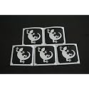 Lizard Make Up Stencil- 5 Pack