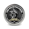 Badass Beard Care Beard Balm - The Bushwhacker Scent, 2 oz - All Natural Ingredients, Keeps Beard and Mustache Full, Soft and Healthy, Reduce Itchy