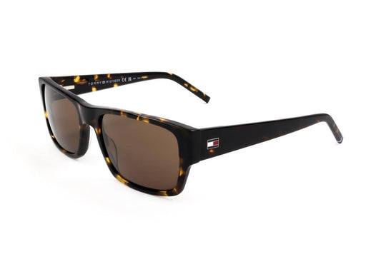 Tommy Hilfiger Unisex Sunglasses, 086/70 Havana, 56