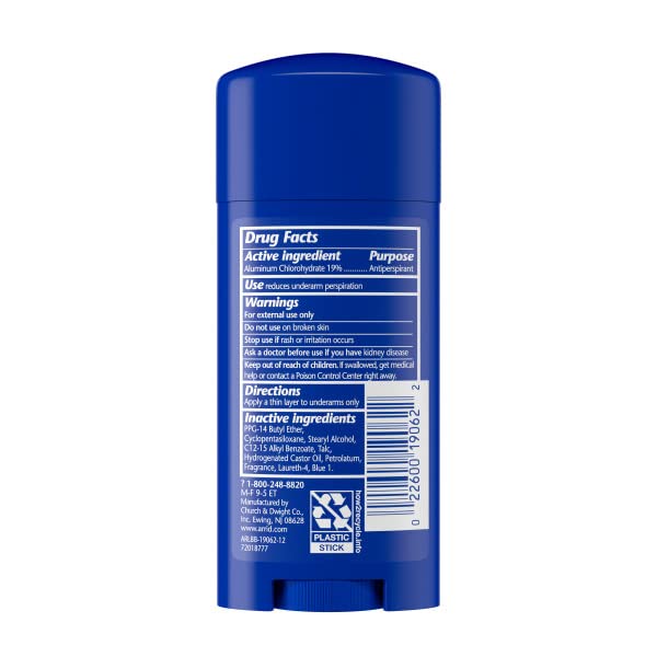 Arrid XX Extra Extra Dry Solid Antiperspirant Deodorant, Regular, 2.6 oz. (Pack of 4) Beauty and Personal Care Arrid
