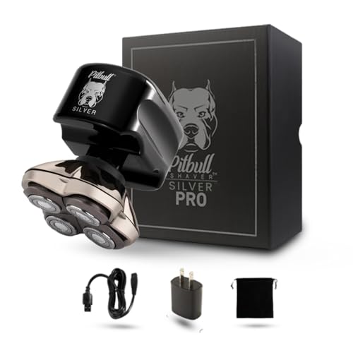 Skull Shaver Pitbull Silver PRO Head & Face Shaver - Premium Cordless Electric Shaver for Wet & Dry Shaving - Ergonomic & Easy-to-Clean Design Beauty and Personal Care Skull Shaver Default Title