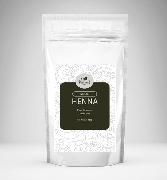 Natural Glory Pure Natural Henna (100 Gms) Leaves Reddish color