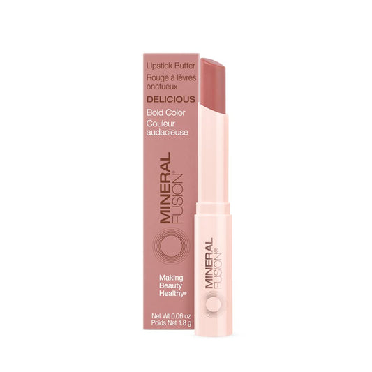 Mineral Fusion Lipstick Butter 0.06 Ounce, Delicious, 1 Count