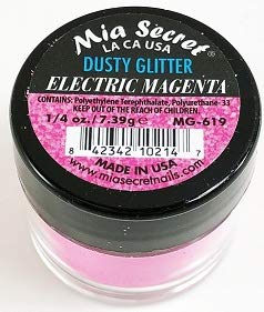 Mia Secret Dusty Glitter Collection - .25 oz (Electric Magenta)