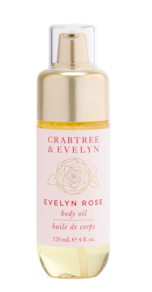Crabtree & Evelyn EVELYN ROSE Body Oil 4 fl oz
