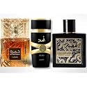 Lattafa Perfume Bundle - Khamrah + Asad + Qaed Al Fursan Eau de Parfum for Men - 3 x 100ml Long-Lasting Fragrances Gift Set