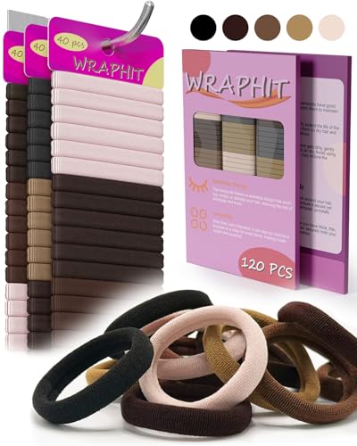 120pc Hair Ties No Damage Snag Free for Thick Hair Beauty and Personal Care Wraphit Default Title