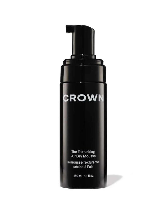 CROWN AFFAIR The Texturizing Air Dry Hair Mousse, 5.1 Fl Oz (Pack of 1), Black