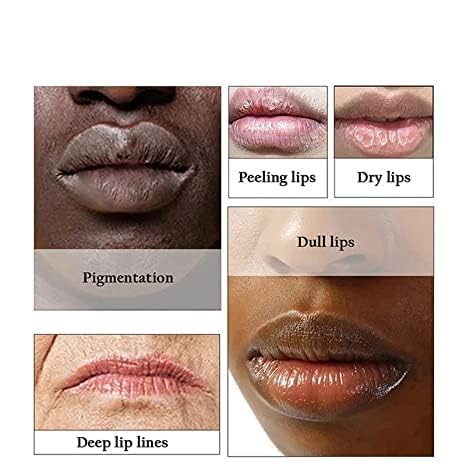 2PCS Natural Plant Lip Balm for Dark Lips,Exfoliating Lip Scrub, Moisturizing Lip Hyaluronic Acid Exfoliating Dead Skin, Lip Balm for Smokers, Restore