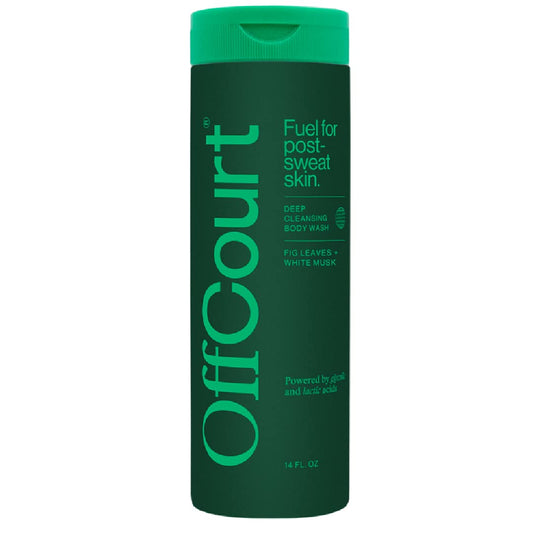 OffCourt Sulfate-Free Body Wash for Men & Women - Non-Drying Exfoliator with Glycolic & Lactic Acids Leaves Skin Fresh & Smooth with Fig Leaves Beauty & Personal Care OffCourt