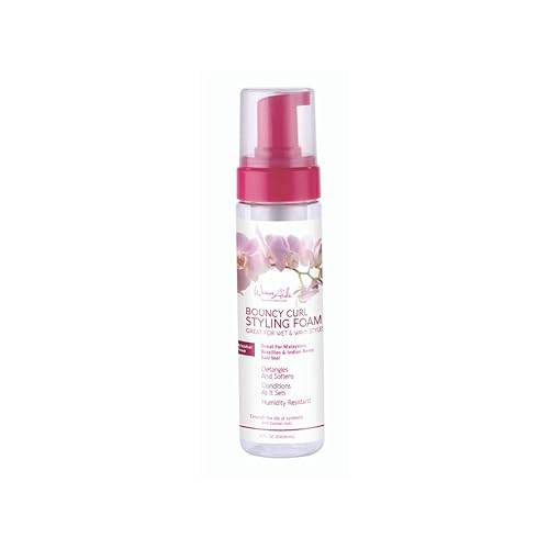 Weave Aide Bouncy Curl Styling Mousse - 8 oz. Frizz Control for Curl Definition and Enhancement, Anti-Frizz Formula