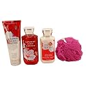 Japanese Cherry Blossom Set - Shower Gel, Lotion, Body Cream with Loofah