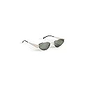 Gucci Women's Cat Eye Sunglasses, Gold-Gold-Grey, One Size