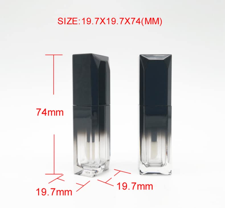 Duehut HLLMX 3PCS 5ml Lip Gloss Tube Plastic Vials Empty Refillable Lip Balm Bottles Container Lip Glaze Tube DIY Makeup Liquid Lipstick Bottle