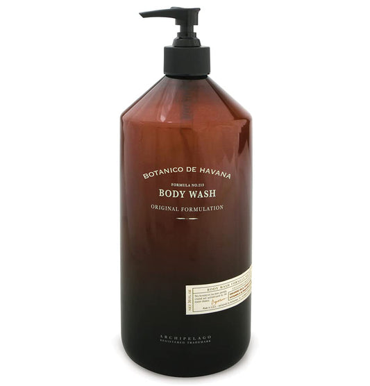 Archipelago Botanicals Botanico de Havana Body Wash, Moisturizing Body Wash for Dry and Sensitive Skin, Gentle Daily Cleanser, Free from Parabens