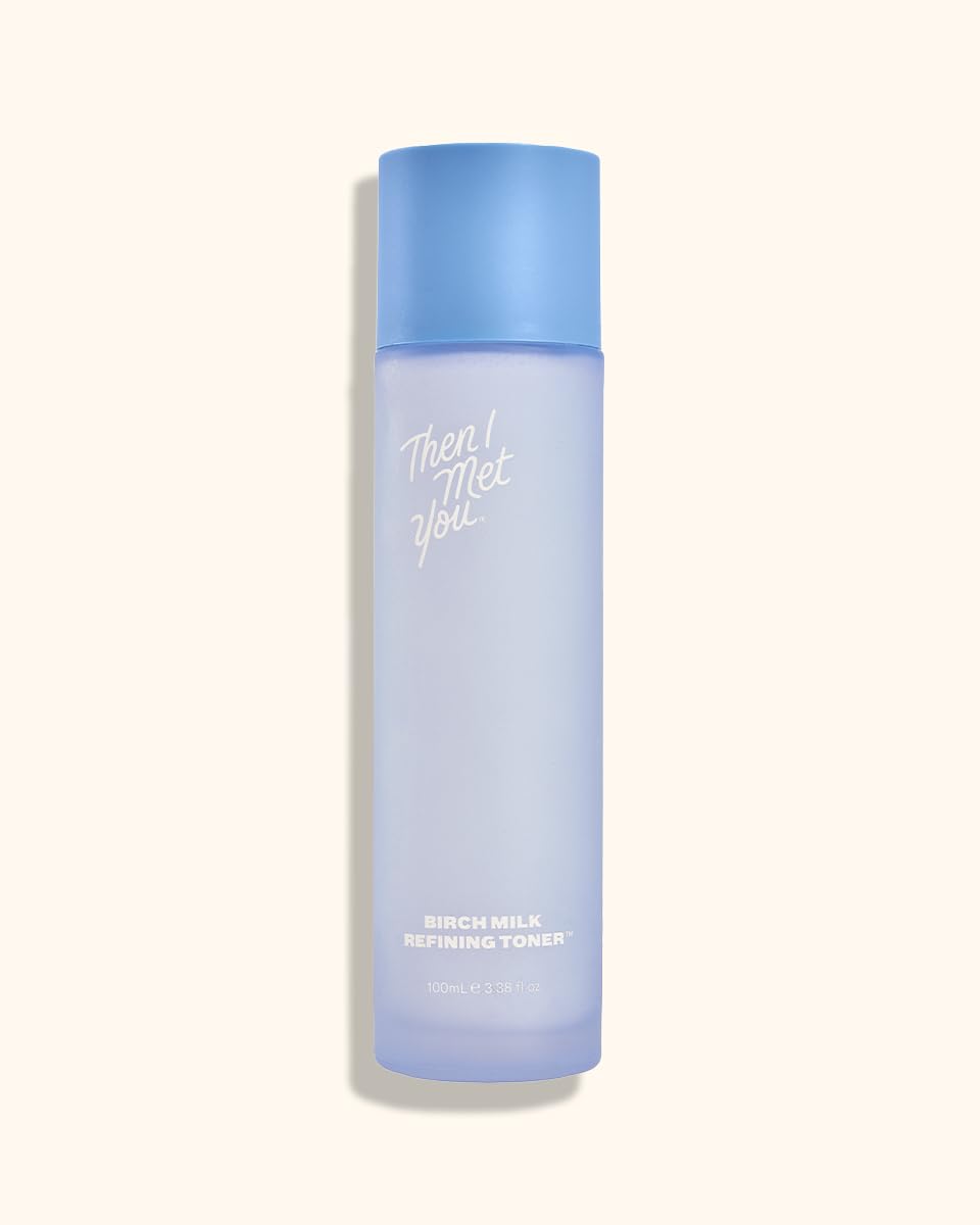 Then I Met You Birch Milk Refining Toner, Exfoliating & Hydrating Face Toner with Birch Juice, AHAs & PHAs, Vegan & Clean Skincare, 3.38 oz