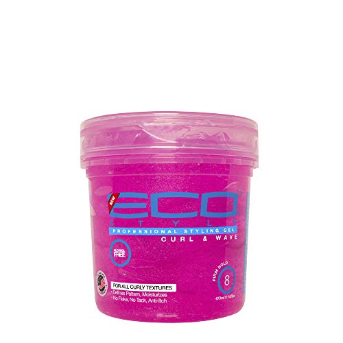 Ecoco Eco Style Hair Gel - Curl And Wave - Anti-Itch, Alcohol-Free Formula - Perfect Hold For Angled Or Tapered Sides - Ideal For Wavy Hair - No