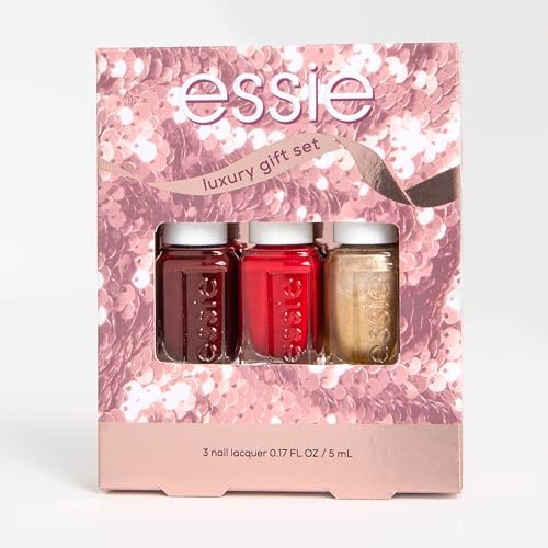 essie Nail Polish, 8-Free Vegan, 3 Piece Holiday Nail Polish Set, 1 Kit Beauty & Personal Care essie