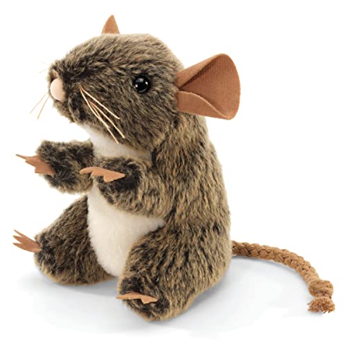 Folkmanis Mini Field Mouse Finger Puppet, Brown