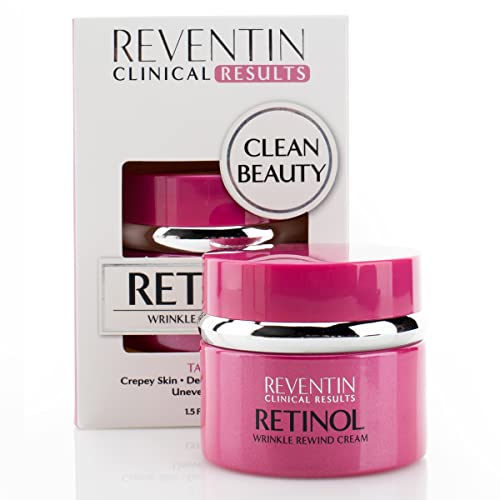 Reventin Clinical Results Retinol Wrinkle Rewind Anti Aging Face Lotion Moisturizer For Wrinkles, Age Spots, & Dry Skin - Retinol Night Cream