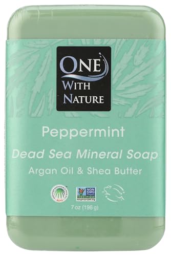 One With Nature Dead Sea Hemp Bar Soap, 7 OZ