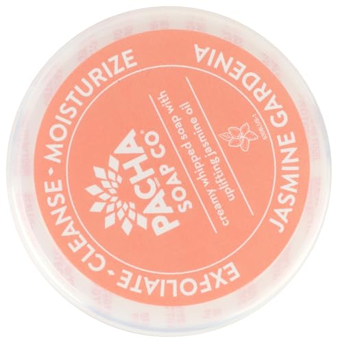 PACHA SOAP Jasmine Gardenia Whipped Soap, 8 OZ