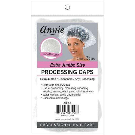 Annie Extra Jumbo Size Processing Cap 3Pc Beauty and Personal Care Annie