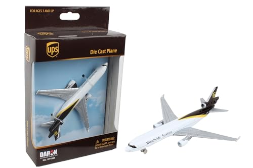 Daron Toy Airplane - UPS MD-11 - Die-Cast Metal Model Airplane Toy with Plastic Parts for Kids Ages 3+