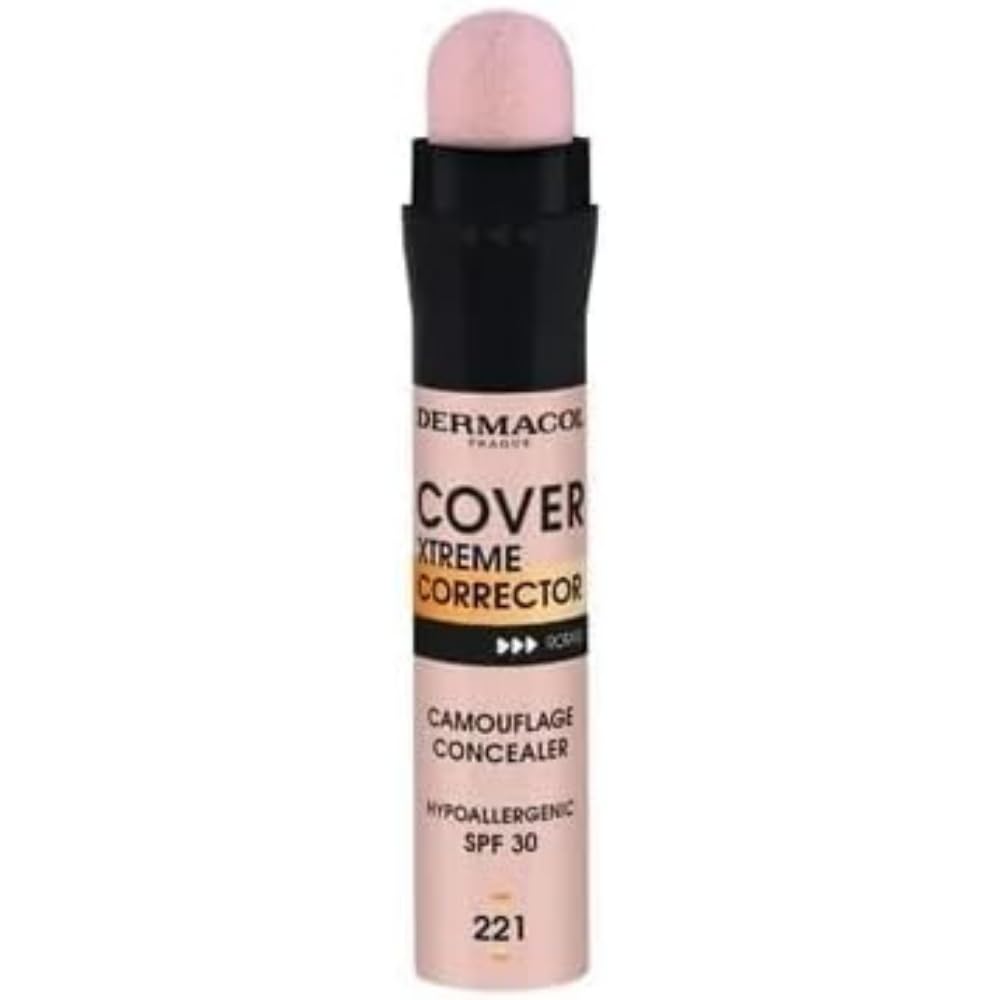 Dermacol - Cover Xtreme Corrector Contour Stick, Long Lasting Non-Allergenic Liquid Contour with SPF30, High Coverage Light Formula Corrector