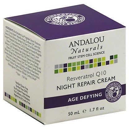Andalou Naturals Night Crm Repair Resvrtrl 1.7 Fl Oz(Pack of 1)