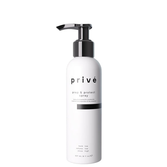 Privé Prep & Protect Blow Dry Hair Cream - Lightweight Hair Styling Cream with Heat Protection - Jojoba, Green Tea & Kukui Oil Help Strengthen