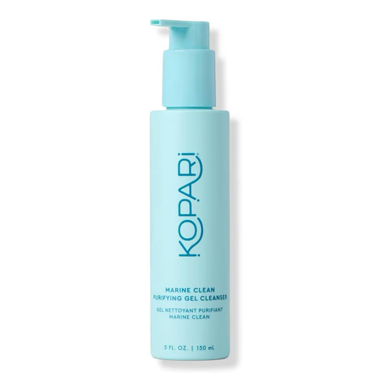 Kopari Marine Clean Purifying Gel Cleanser, Infused with Amino Acids & Vitamin B5, Dual-Action Gel-to-Foam Cleanser, Gentle and Nourishing, 5 oz | New