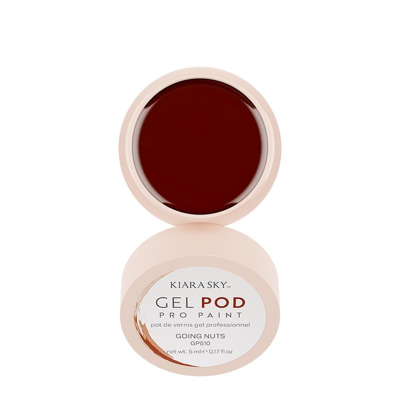 KIARA SKY Professional Nails Gel Art Pod - Ultra Pigmented Gel Art Paints (Going Nuts) Chestnut Brown Beauty & Personal Care KIARA SKY