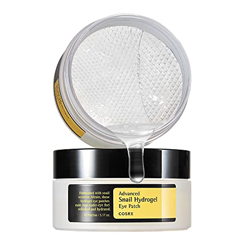 COSRX Advanced Snail Mucin Hydrogel Eye Patch for Fine Lines & Dry Under Eyes, Gel Serum Mask, Hydrating Under Eye Patches (60), Snail Eye Patches Beauty and Personal Care COSRX Default Title
