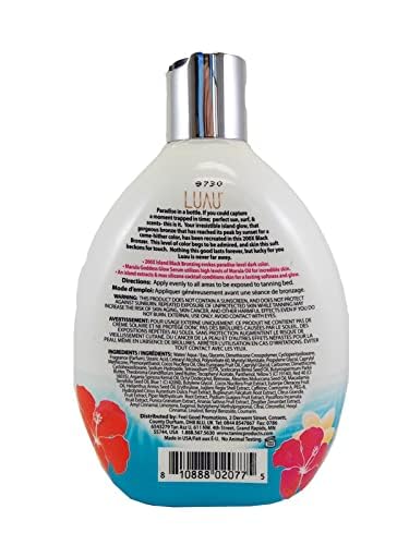 Tan Asz U Luau Advanced 200X Island Black Bronzer Dark Tanning Lotion Accelerator for Indoor Tanning Beds 13.5 fl. oz.