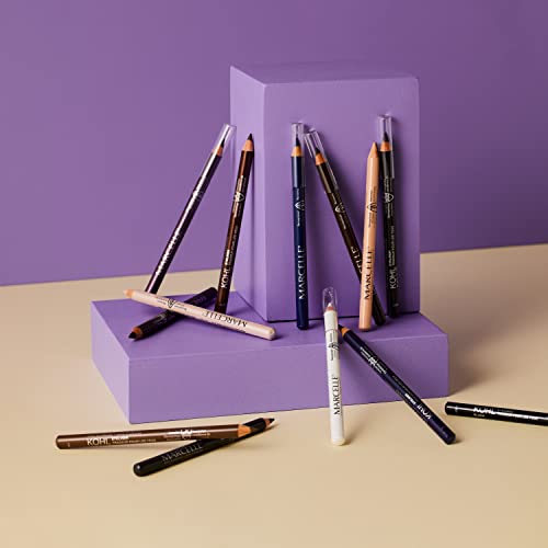 Marcelle Kohl Eyeliner, Plum, Eye Pencil, Long-Lasting, Waterproof, Intense Colour, Fragrance-Free, Hypoallergenic, Recognized by CDA, Cruelty-Free