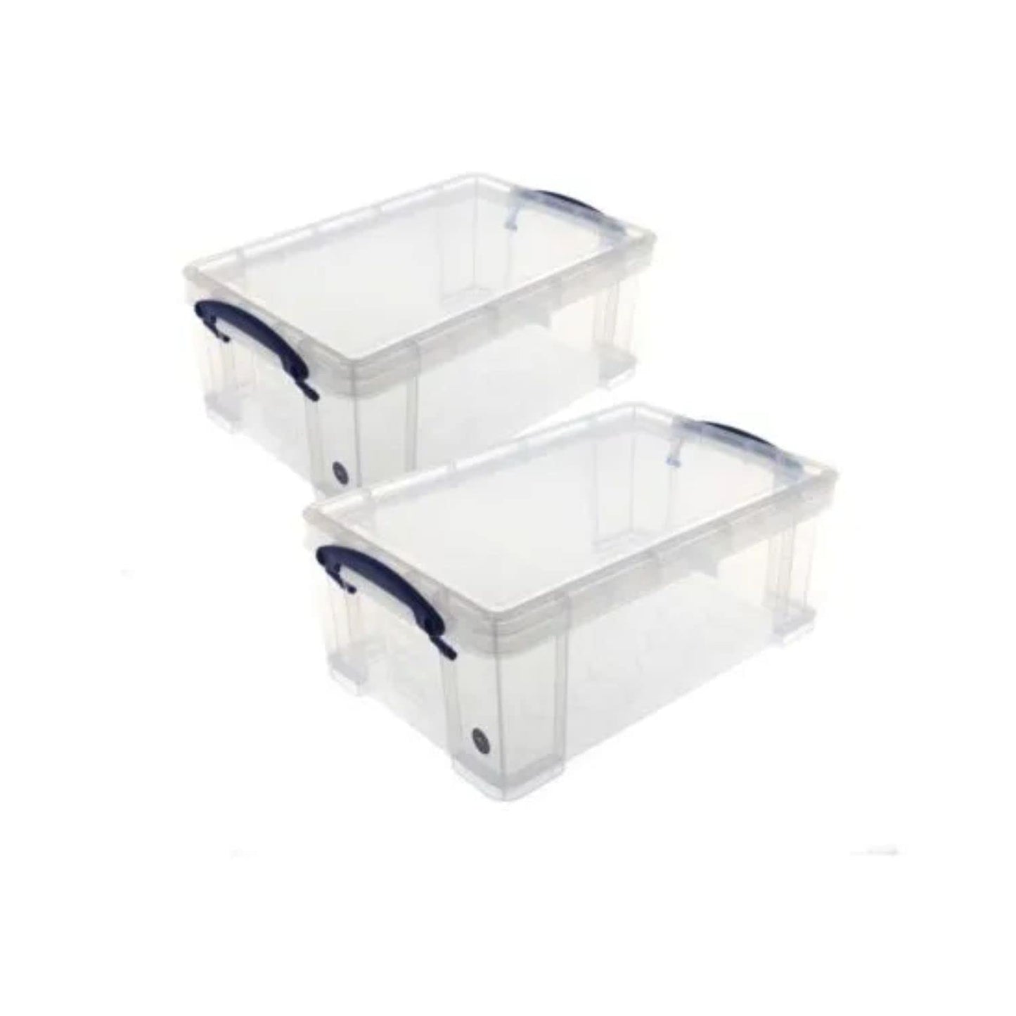 Really Useful Storage Box 9 Litre Pack of 2 - Color: Clear