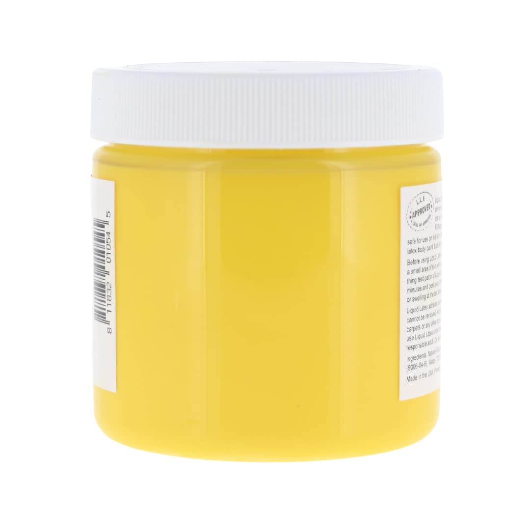 Liquid Latex Fashions Ammonia Free Liquid Latex for Adults and Kids, Face and Body Latex Paint, Ideal for Parties and Cosplay, Super Flexible, Yellow