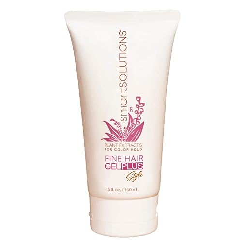SMART SOLUTIONS Fine Hair Gel Plus, 5 oz | Enhances Shine | Adds Volume | Easy Wash-out | Paraben-Free