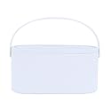 AMYESE Travel Makeup Box with LED Lighted Mirror, Multi-purpose Cosmetics Box Carrying Case Women's Dat Gift, White, Travel Size (Instruction
