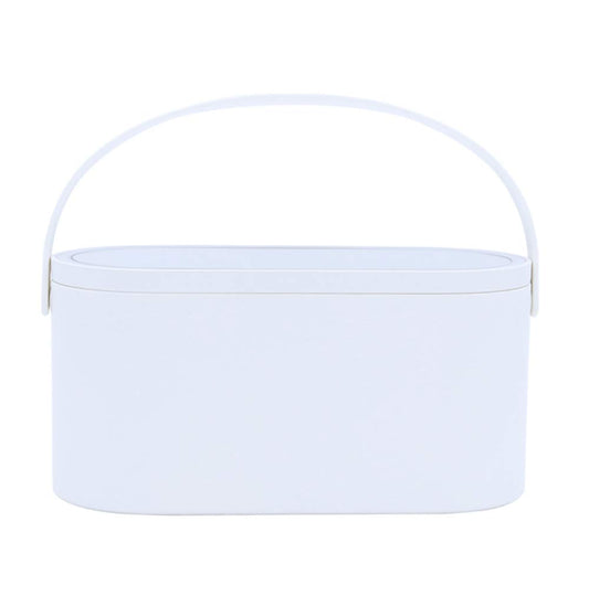 AMYESE Travel Makeup Box with LED Lighted Mirror, Multi-purpose Cosmetics Box Carrying Case Women's Dat Gift, White, Travel Size (Instruction Beauty & Personal Care AMYESE