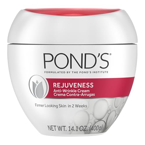 POND’S Rejuveness Face Cream - Anti-Aging Face Moisturizer with AHA’s, Vitamin E & Collagen - Daily Wrinkle Cream for Women - Hydrating Collagen Face Beauty and Personal Care POND'S Default Title