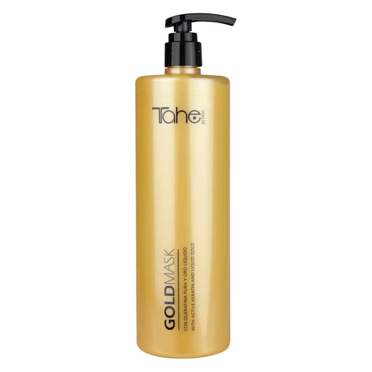 TAHE Keratin Gold Shampoo 1000ml, Mask 1000ml, Serum 30ml & Bio-Fluid Leave-In Conditioner 2 Phase (New Presentation)