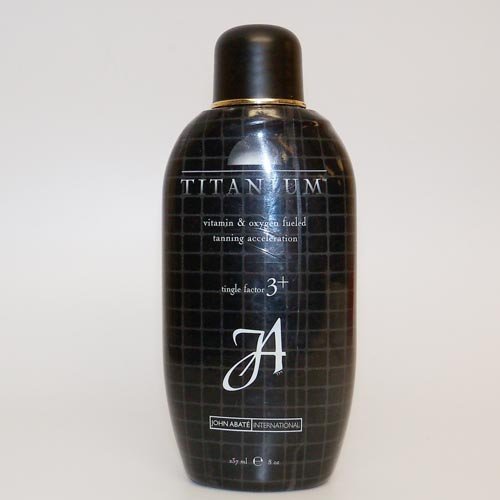 John Abate Titanium Vitamin & Oxygen Fueled Tanning Acceleration Lotion - 8 Oz. by John Abate Titanium 8 oz o