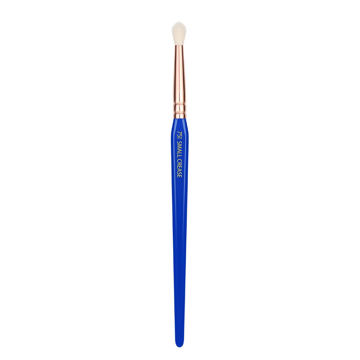 Bdellium Tools Professional Makeup Brush - Golden Triangle 751 Small Crease - With All-Vegan Synthetic Fibers, For Defining the Crease (Blue, 1pc)